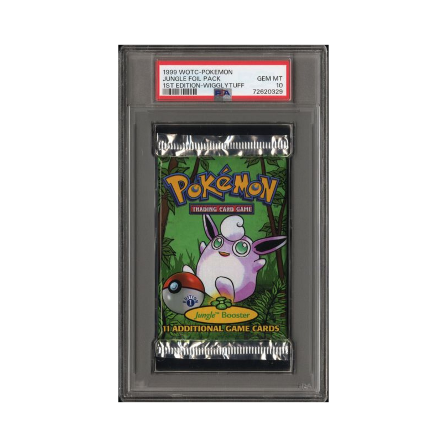 1999 WOTC-Pokemon Jungle Foil Pack 1st Edition Wigglytuff PSA 10