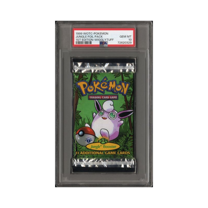 1999 WOTC-Pokemon Jungle Foil Pack 1st Edition Wigglytuff PSA 10
