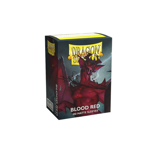 Dragon Shield Matte Blood Red Sleeves [100 Count]
