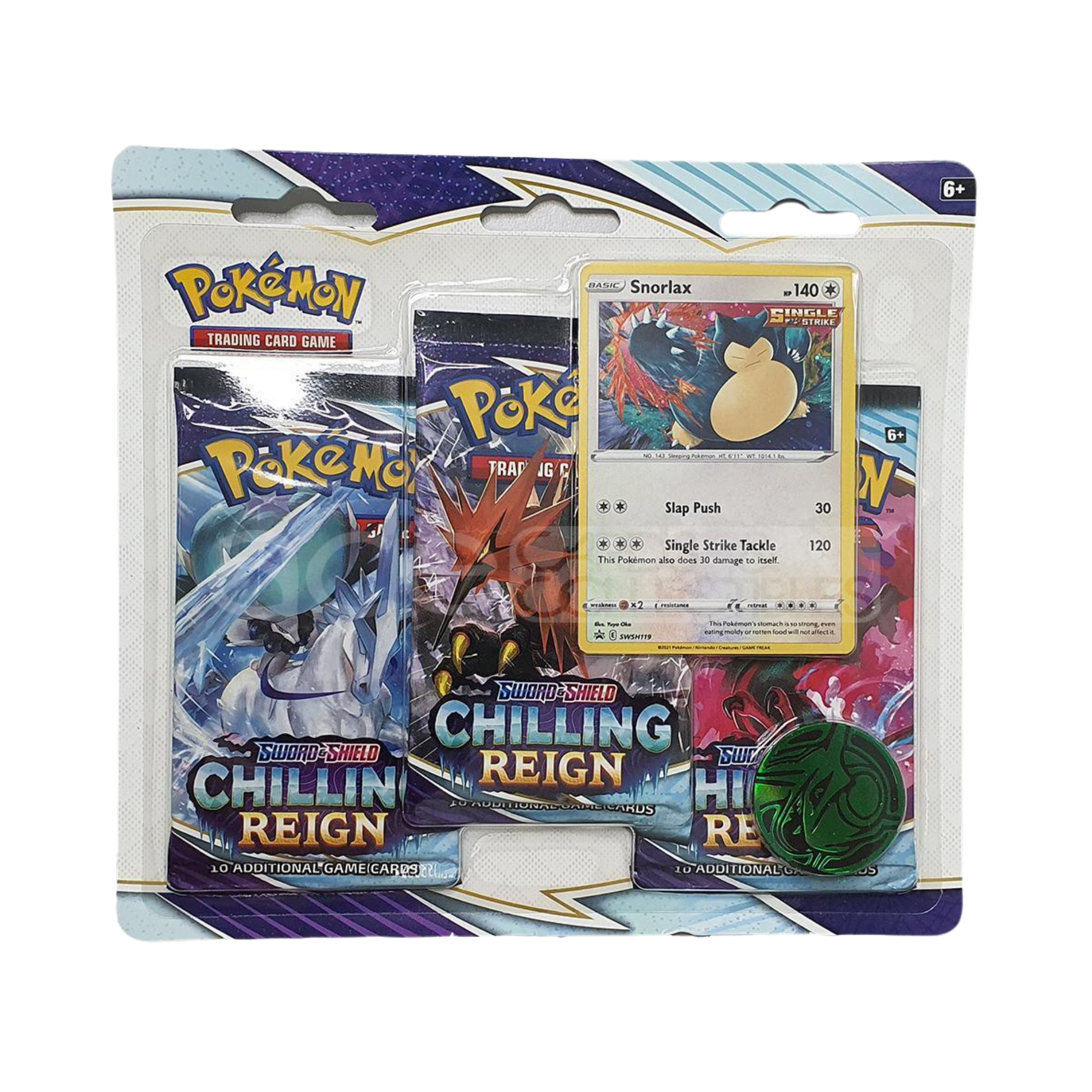 Chilling Reign 3 Pack Blister [Snorlax]