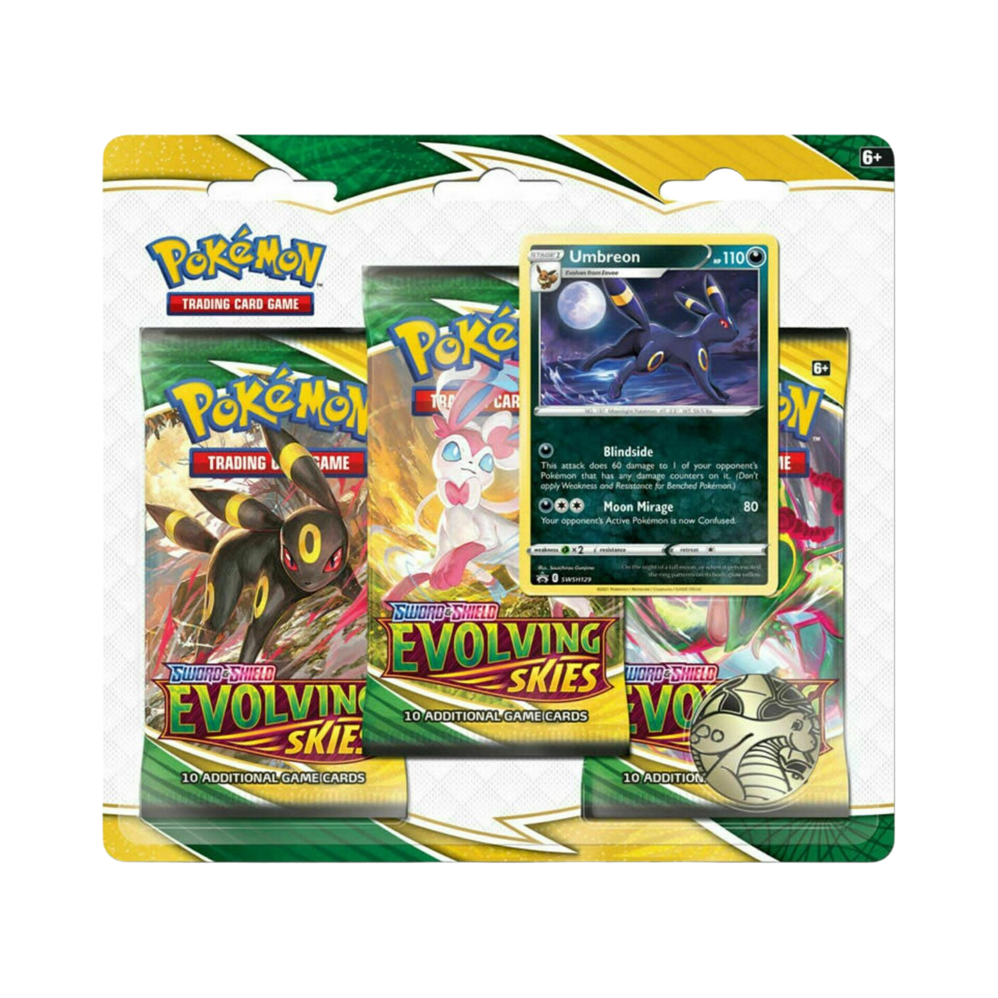 Evolving Skies 3 Pack Blister [Umbreon]