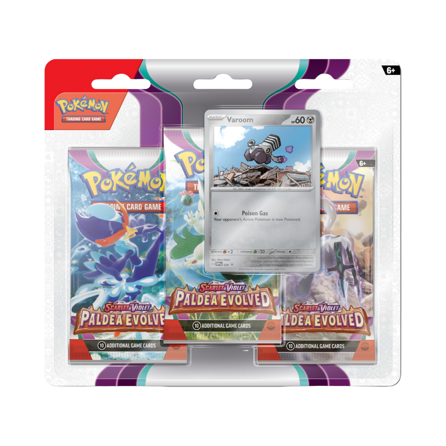 Paldea Evolved 3 Pack Blister [Varoom]