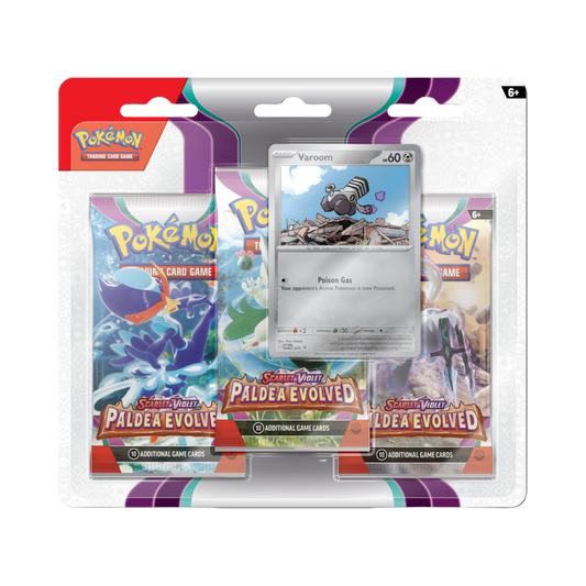 Paldea Evolved 3 Pack Blister [Varoom]