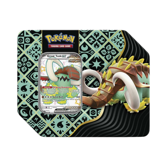 Paldean Fates Tin [Great Tusk]