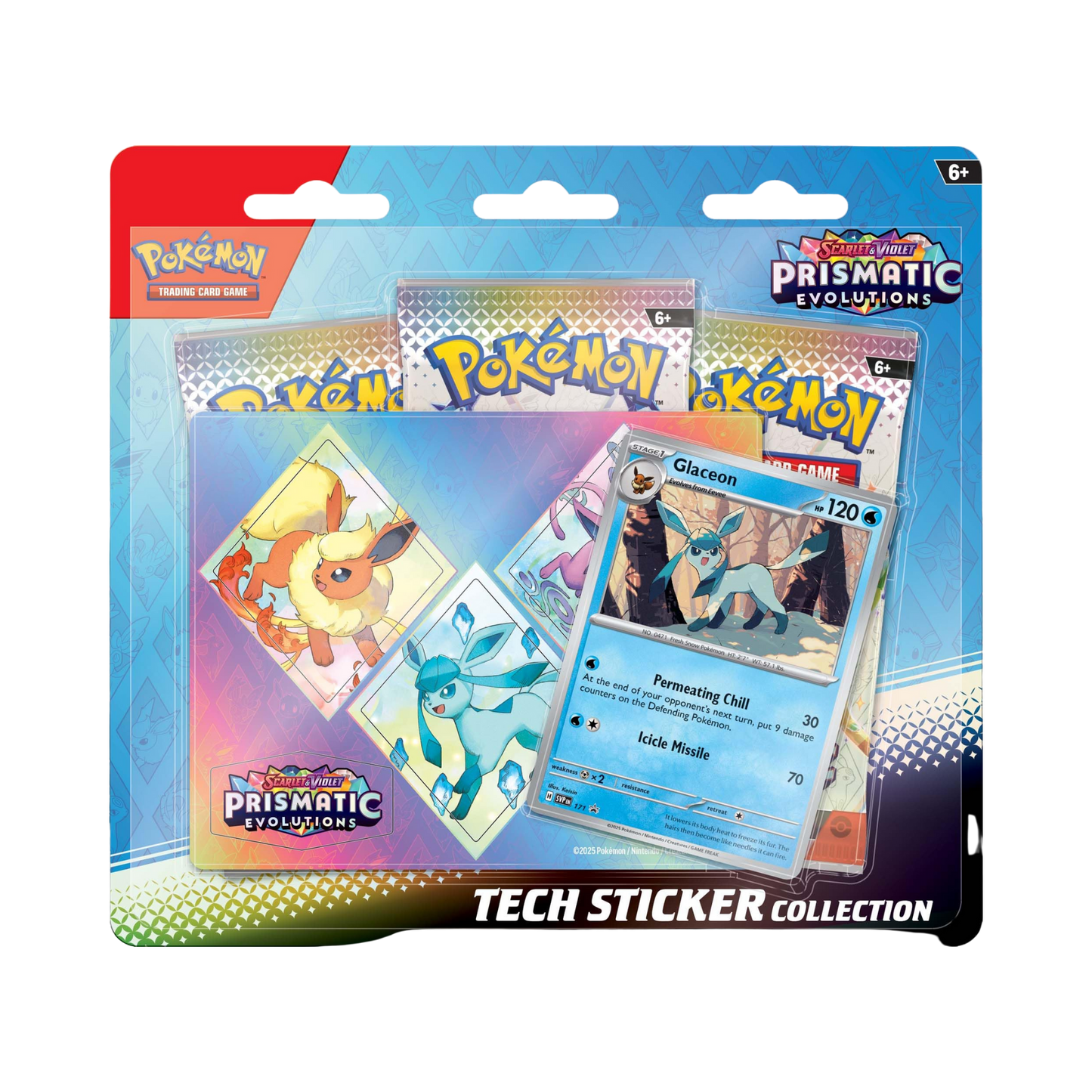 Prismatic Evolutions Tech Sticker Collection [1x Assorted Art]