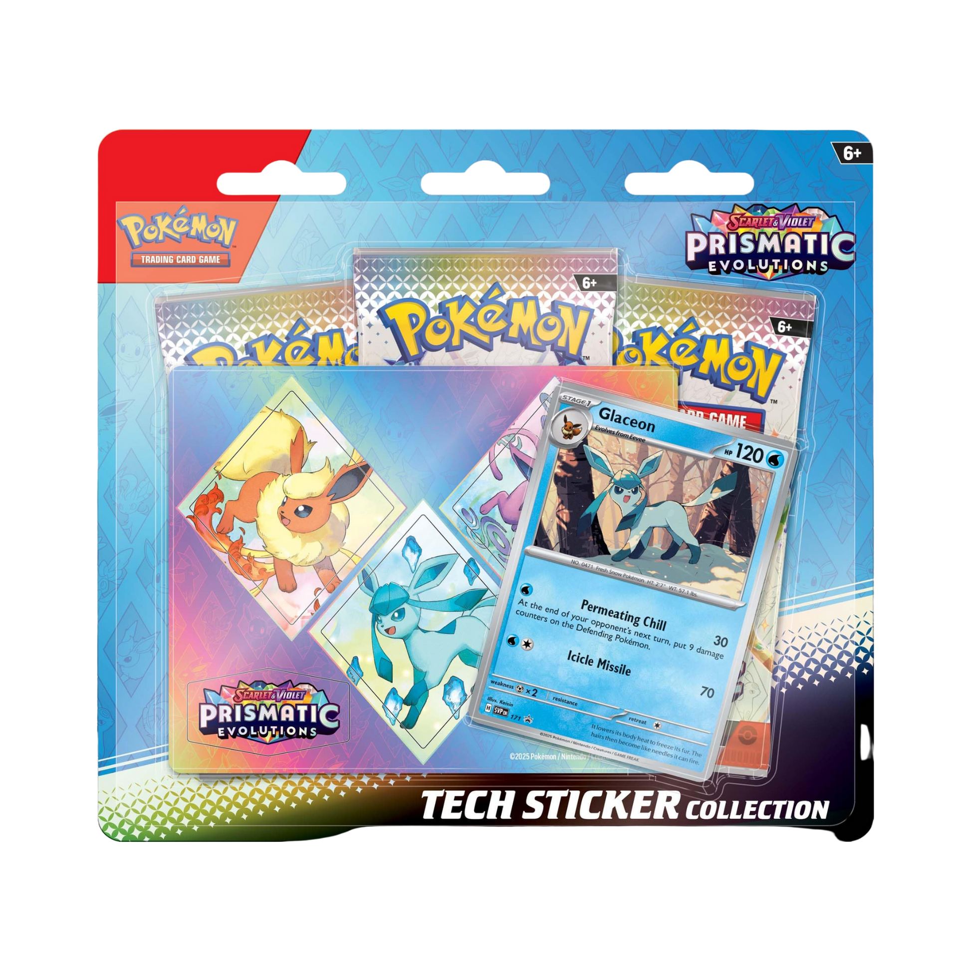 Prismatic Evolutions Tech Sticker Collection [1x Assorted Art]