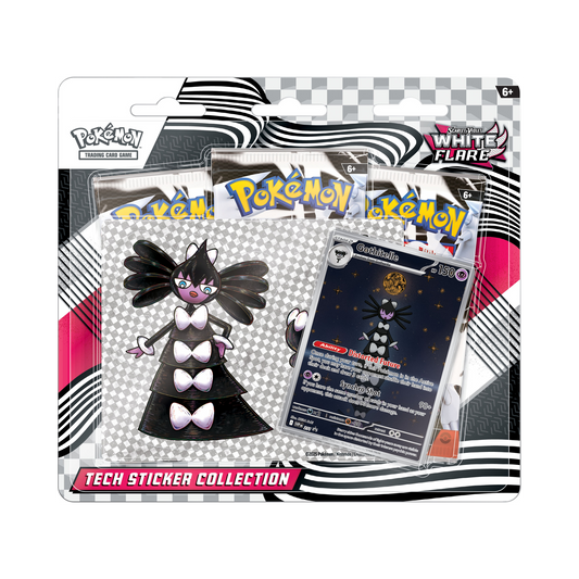 White Flare Tech Sticker Collection